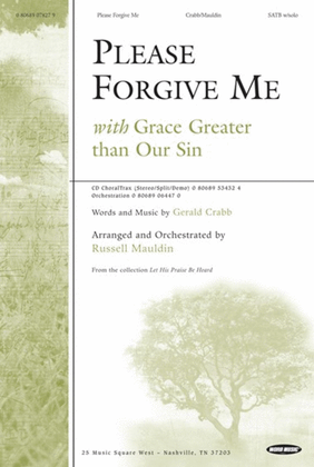 Book cover for Please Forgive Me - CD ChoralTrax