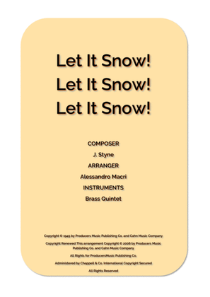 Book cover for Let It Snow! Let It Snow! Let It Snow!