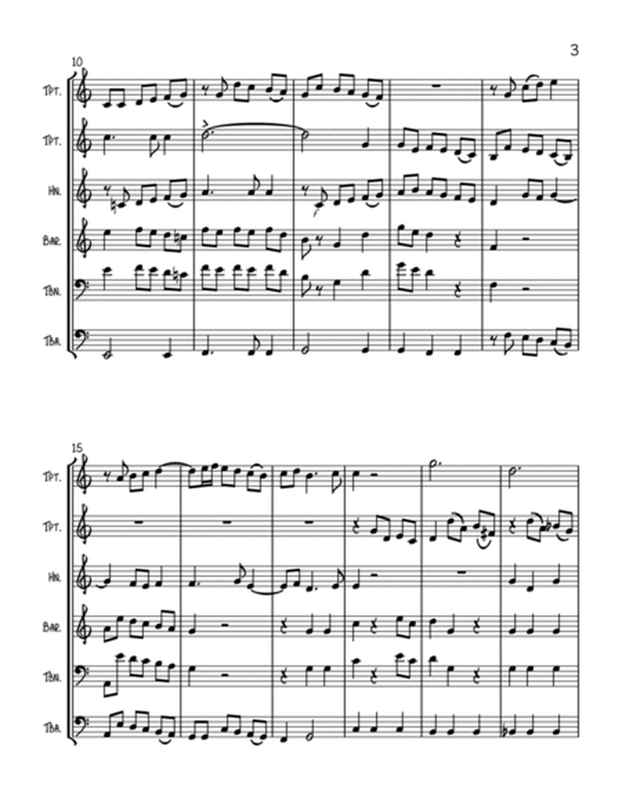Bach Magnificat Excerpts for Brass Quintet image number null