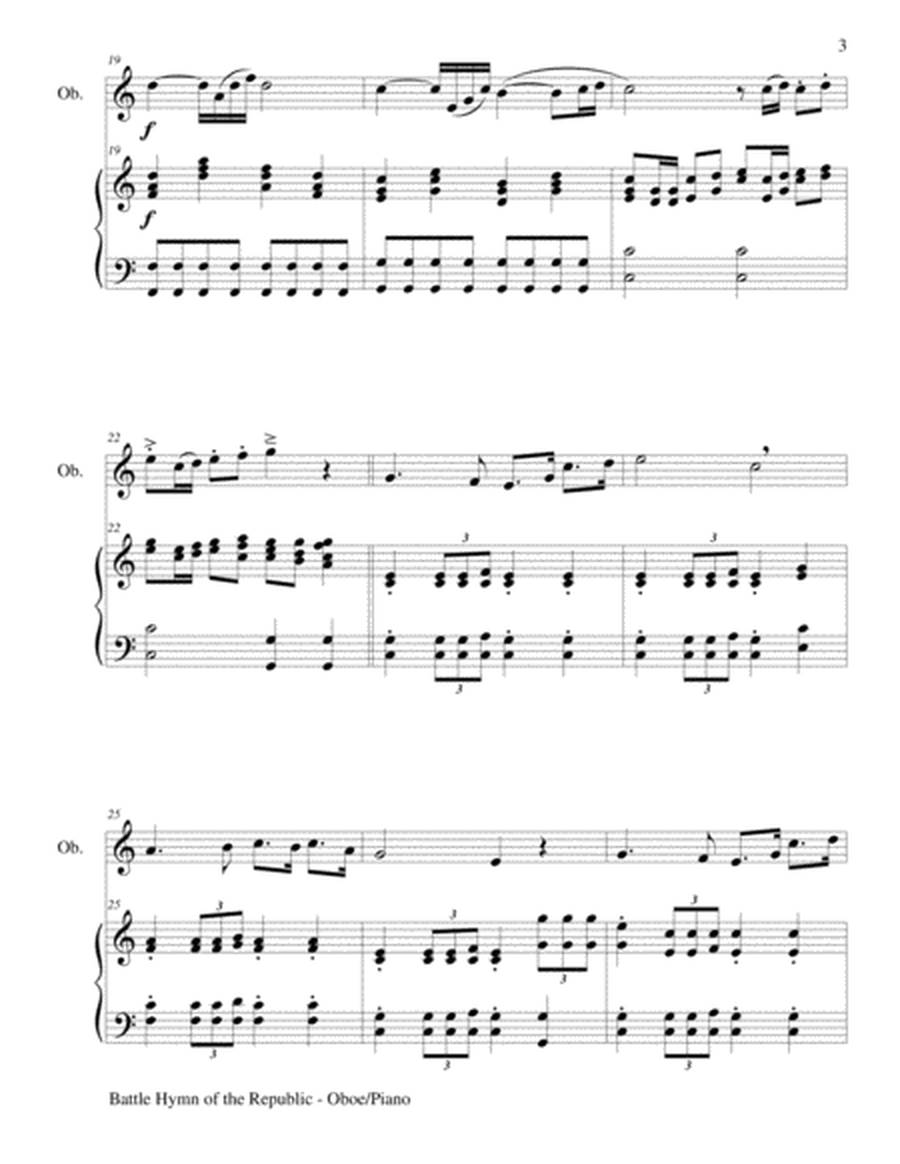 BATTLE HYMN OF THE REPUBLIC (Duet – Oboe and Piano/Score and Parts) image number null