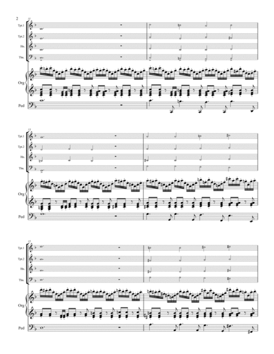 Widor Toccata in F from Symphony V for Brass Quartet and Organ image number null