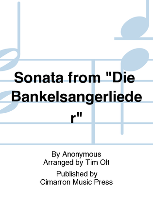 Book cover for Sonata from Die Bankelsangerlieder