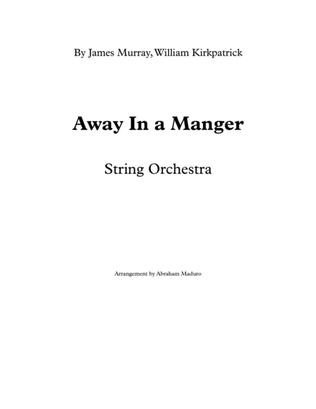 Book cover for Away In a Manger String Orchestra-Quintet-Two Tonalities Included