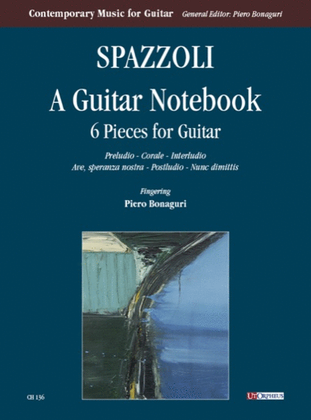 Book cover for A Guitar Notebook. 6 Pieces for Guitar