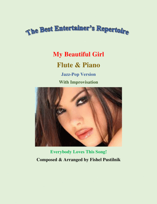 Book cover for "My Beautiful Girl" for Flute and Piano (With Improvisation)-Video