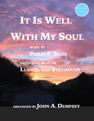 Book cover for A Touch of Beethoven: It is Well With My Soul (Soprano Sax and Piano)