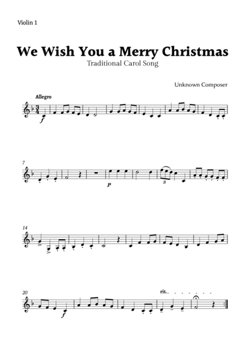 We Wish you a Merry Christmas for String Quartet image number null