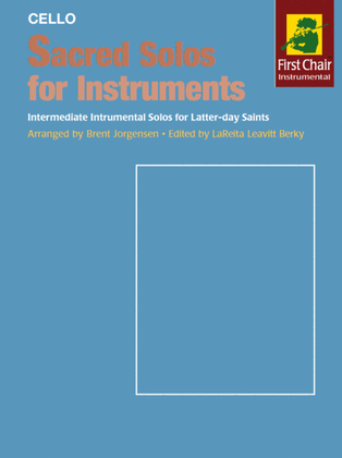Book cover for Sacred Solos for Instruments - Cello