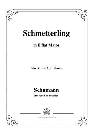 Book cover for Schumann-Schmetterling,in E flat Major,Op.79,No.2,for Voice and Piano