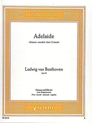 Book cover for Adelaide Op. 46
