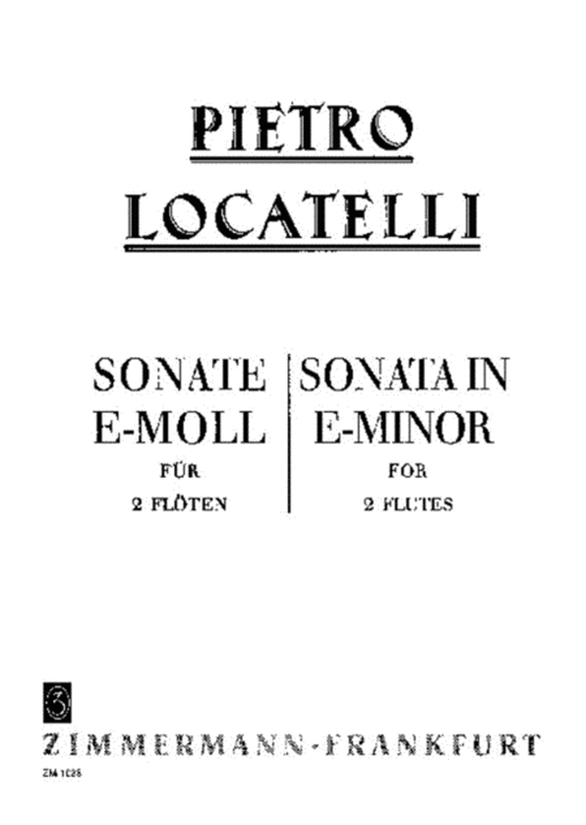 Locatelli - Sonata E Minor For 2 Flutes