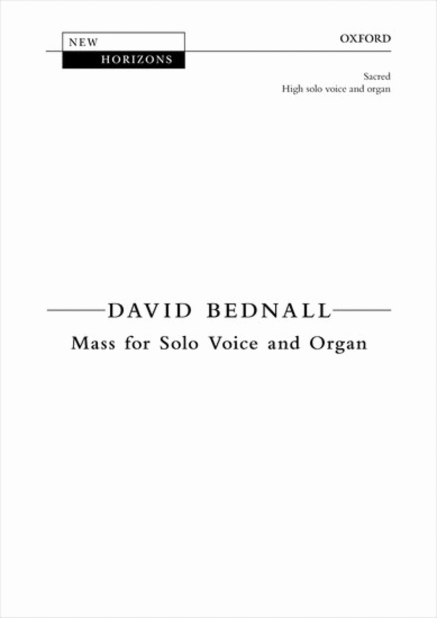 Mass for Solo Voice and Organ