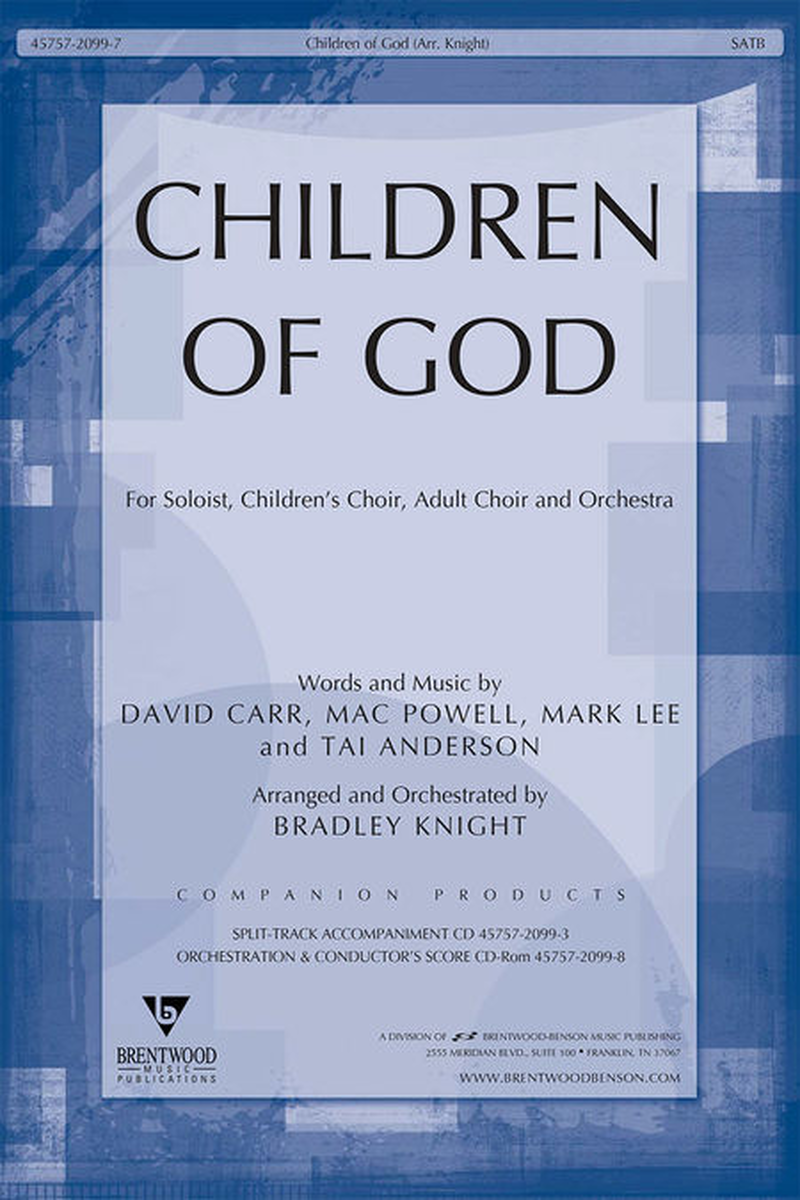 Children Of God (Orchestra Parts and Conductor's Score, CD-ROM)