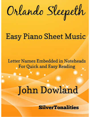 Orlando Sleepeth Easy Piano Sheet Music