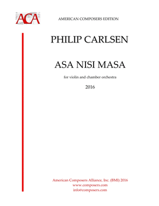 Book cover for [Carlsen] Asa Nisi Masa