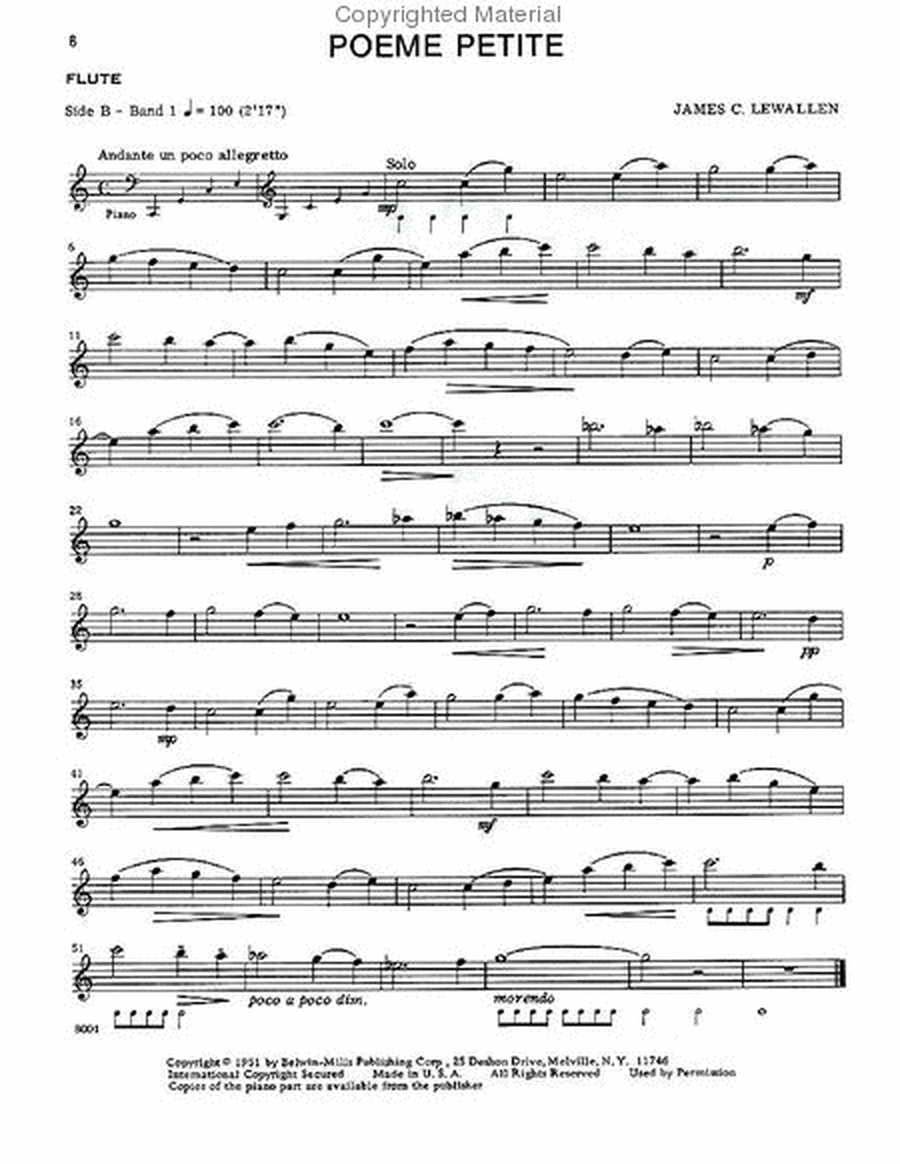 Beginning Flute Solos - Volume 1 image number null