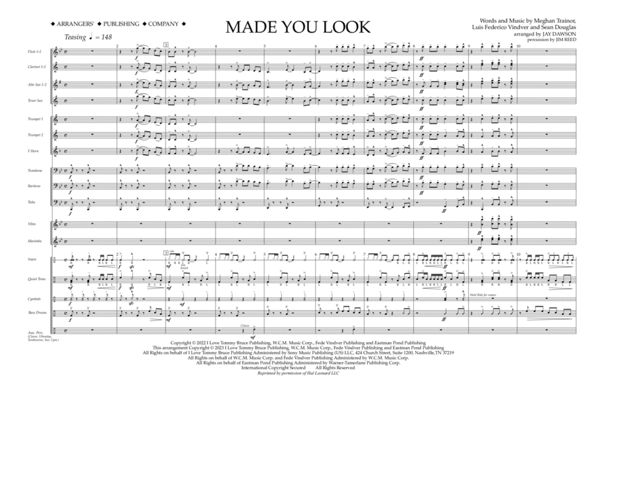 Made You Look (arr. Jay Dawson) - Full Score