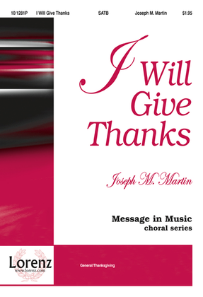 Book cover for I Will Give Thanks