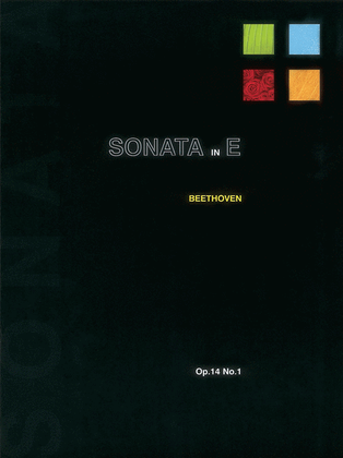 Book cover for Sonata in E Op 14 No 1