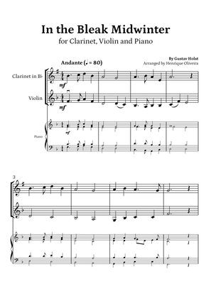 Book cover for In the Bleak Midwinter (Clarinet, Violin and Piano) - Beginner Level