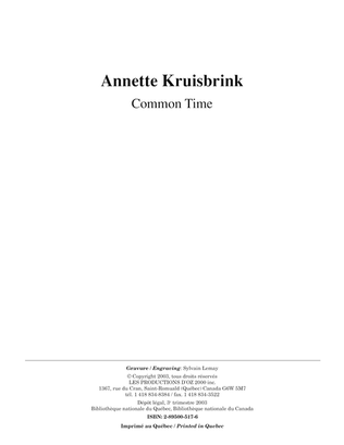 Book cover for Common Time