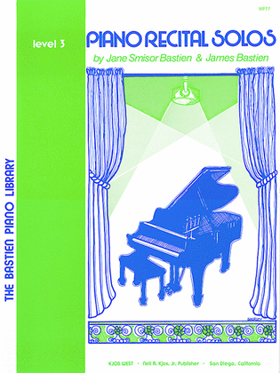 Book cover for Piano Recital Solos, Level 3