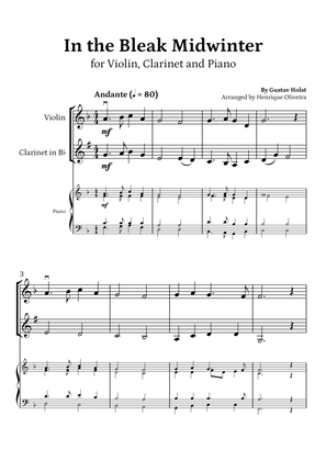Book cover for In the Bleak Midwinter (Violin, Clarinet and Piano) - Beginner Level