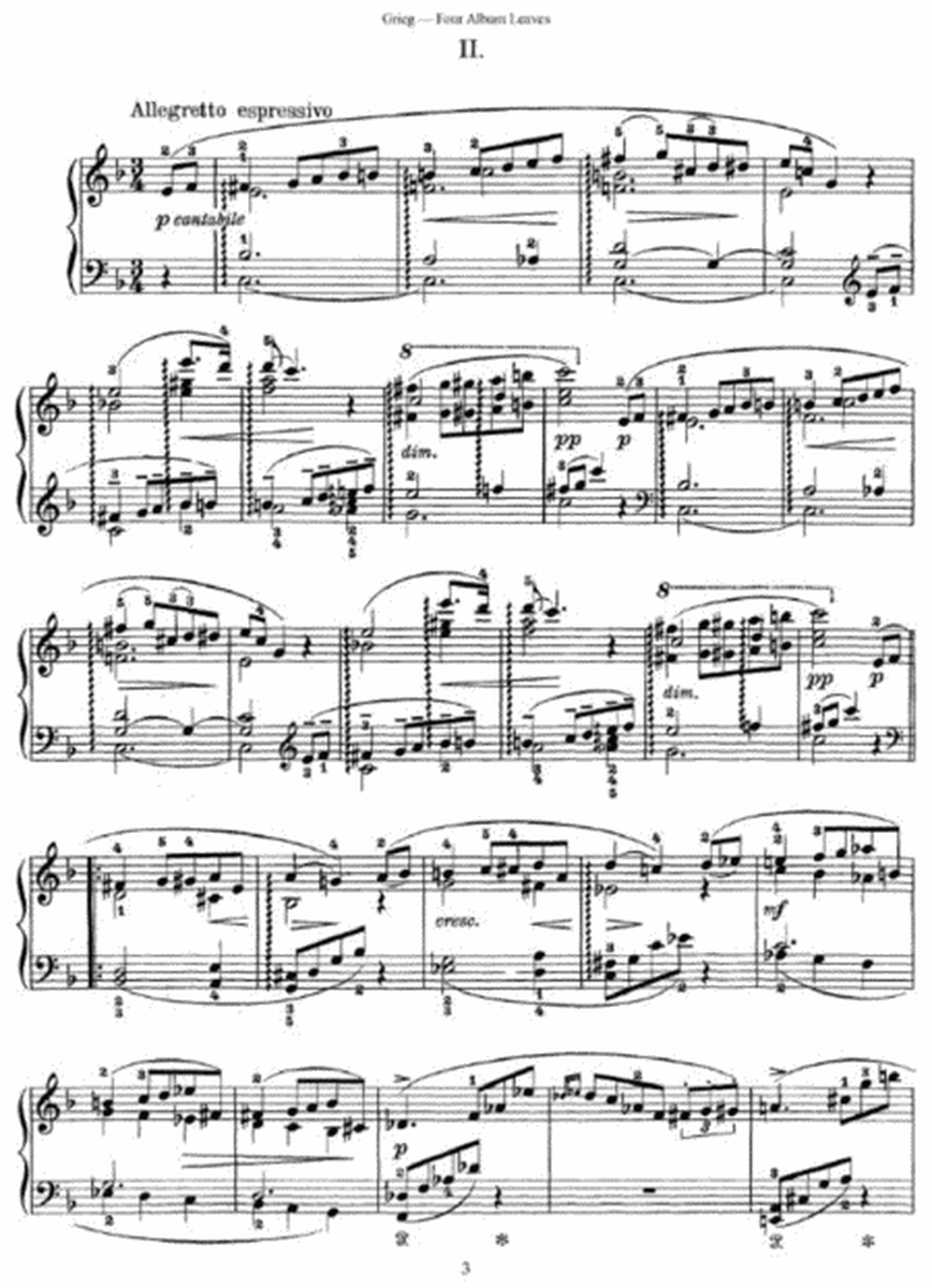 Grieg - Four Album Leaves Op. 28