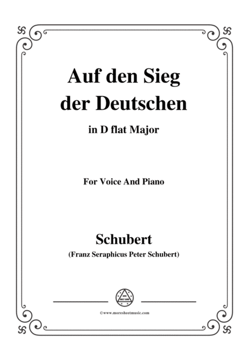 Schubert-Auf den Sieg der Deutschen,in D flat Major,for Voice,2 Violins&Cello image number null