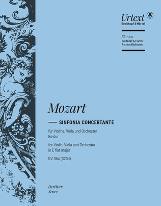 Book cover for Sinfonia concertante in E flat major K. 364 (320d)