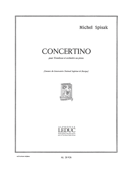 Concertino (trombone & Piano)