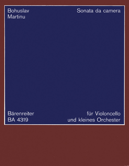 Sonata da camera fur Violoncello und Kammerorchester (1940)
