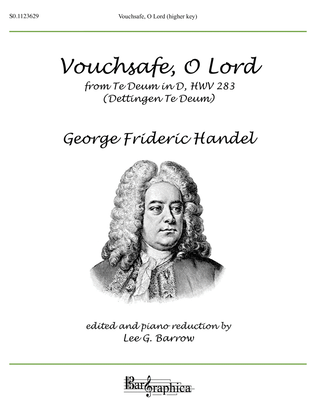 Book cover for Vouchsafe, O Lord (higher key)