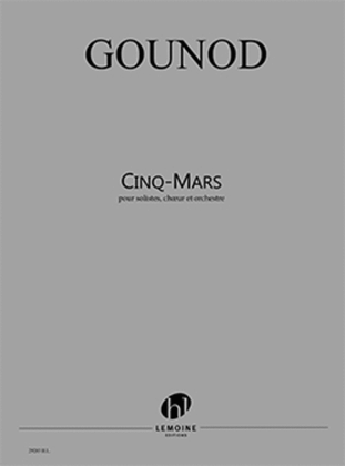 Book cover for Cinq Mars