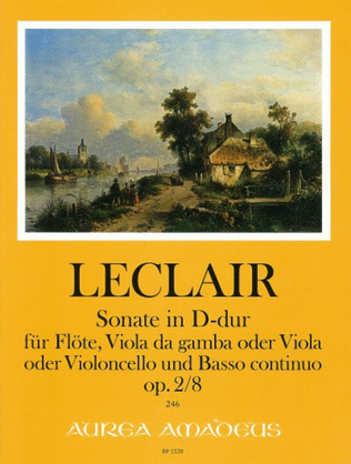 Book cover for Sonata in D op. 2/8