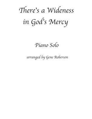 There's a Wideness in God's Mercy Piano solo