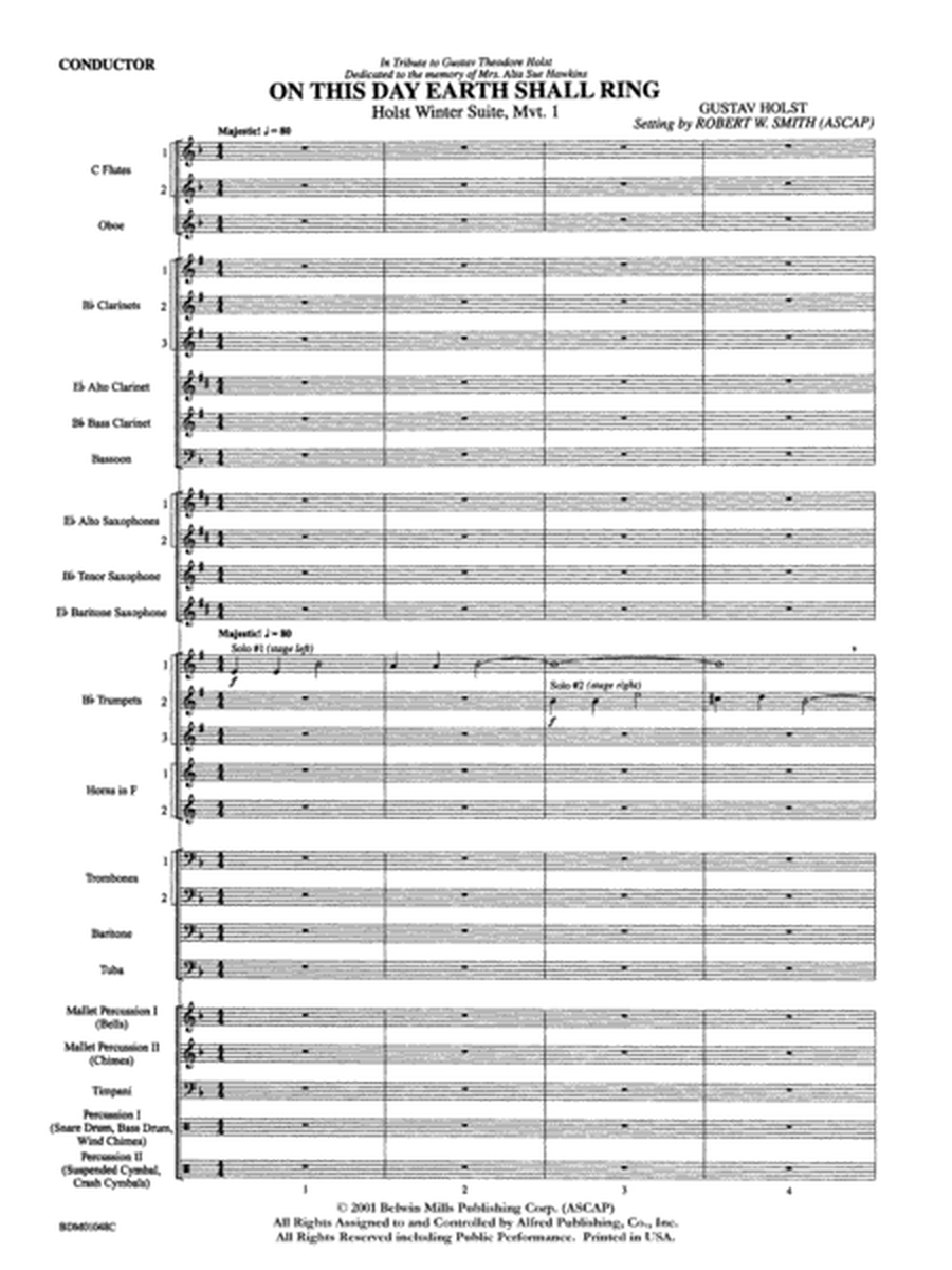 On This Day Earth Shall Ring (Holst Winter Suite, Mvt. I) image number null