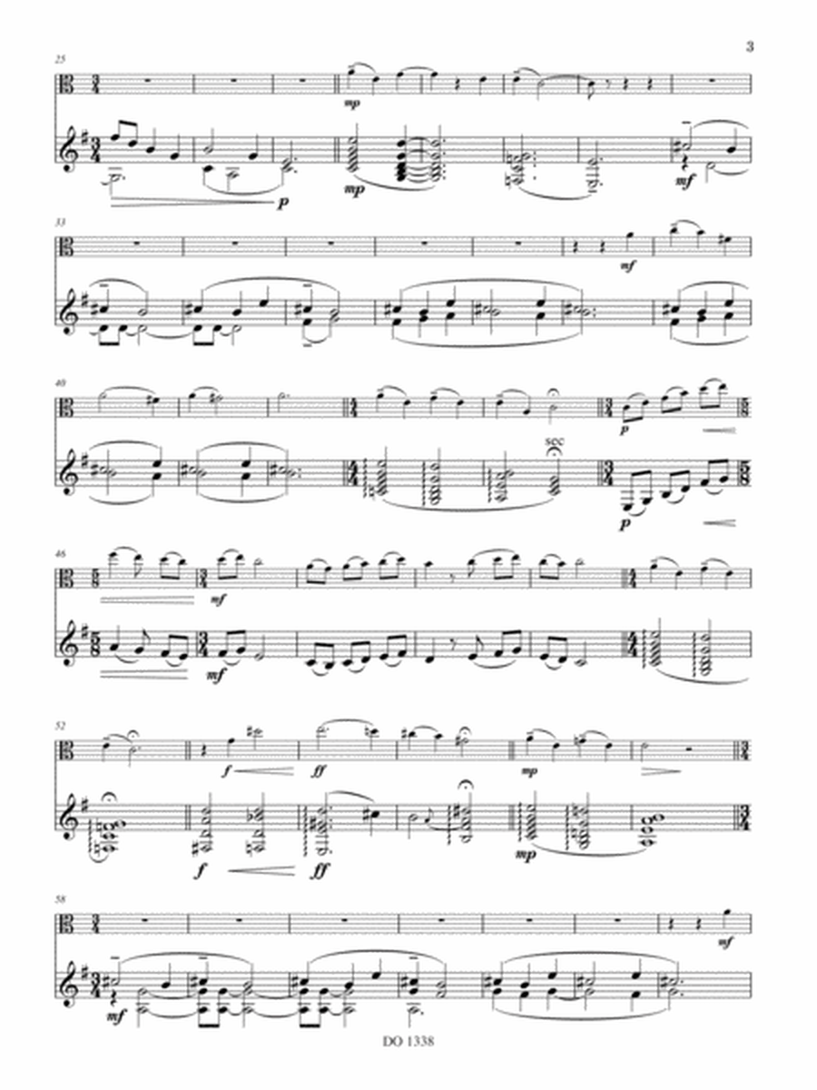 Four brief works for viola and guitar