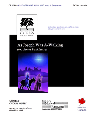 Book cover for As Joseph Was Walking