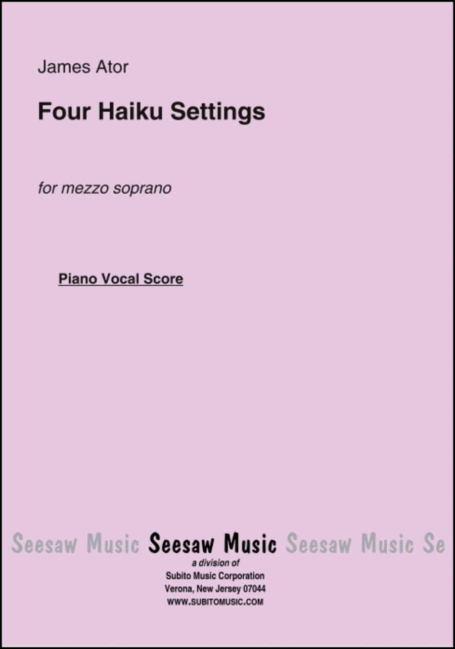 Four Haiku Settings