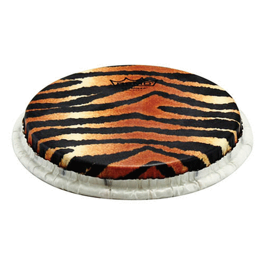 Bongo Drumhead, Tucked, 9“, Skyndeep, ”tiger Stripe“ Graphic