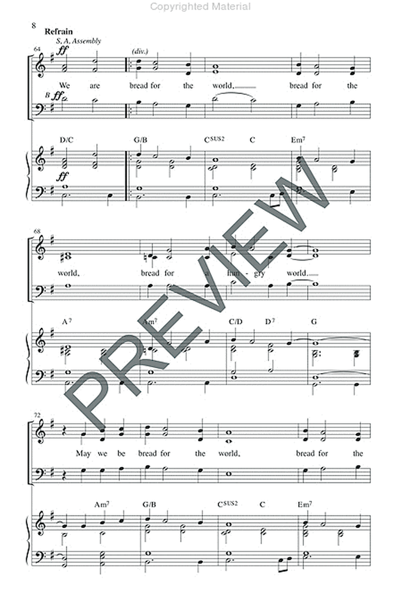 Sing for Peace - Preview edition by Marty Haugen SA - Sheet Music