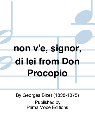 Book cover for non v'e, signor, di lei from Don Procopio