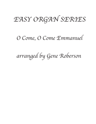 Book cover for O Come, O Come Emmanuel EASY Organ Series