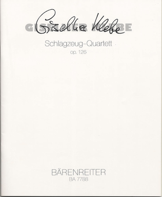 Book cover for Schlagzeug-Quartett, Op. 126