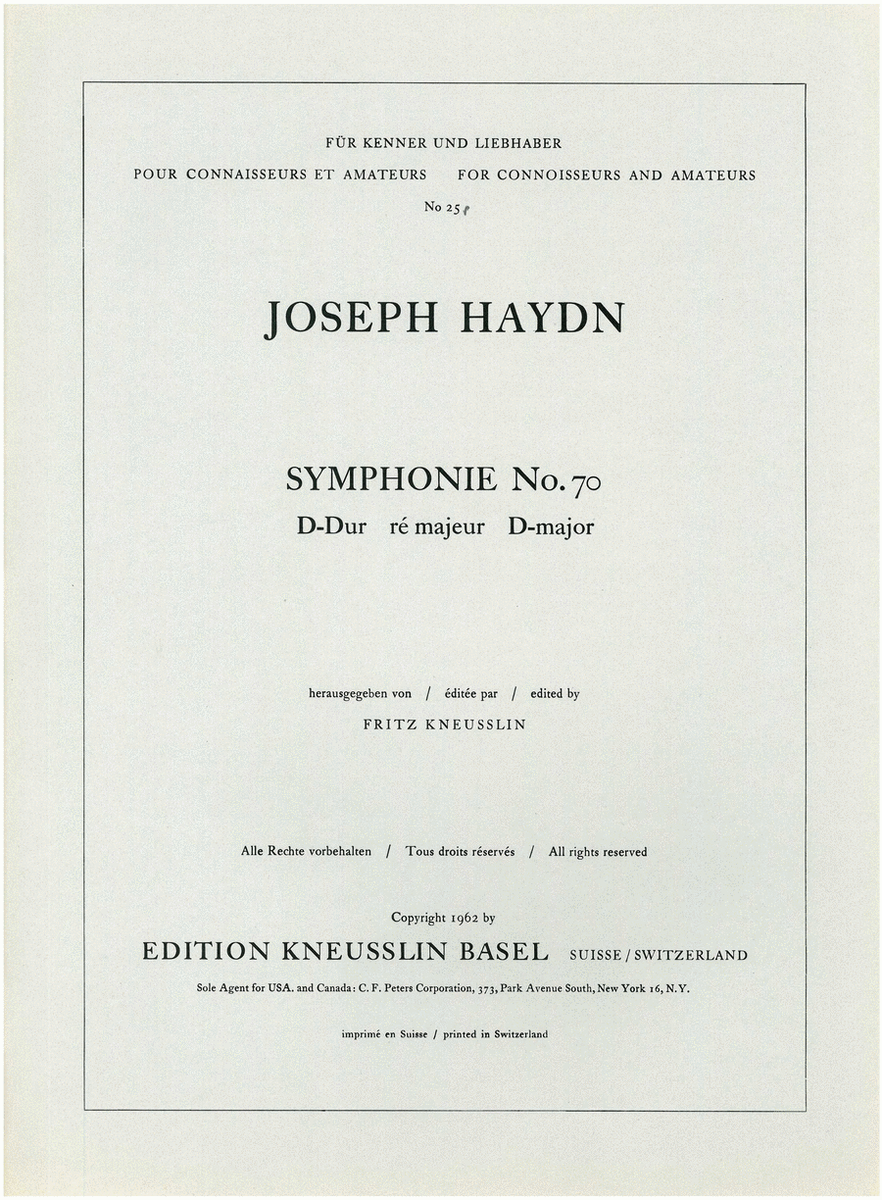 Symphony no. 70