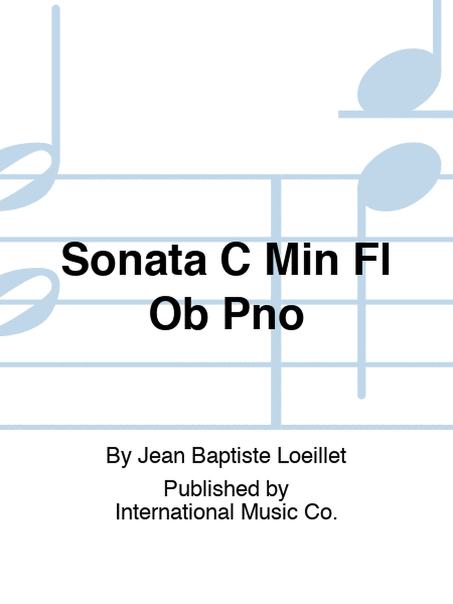 Sonata C Min Fl Ob Pno