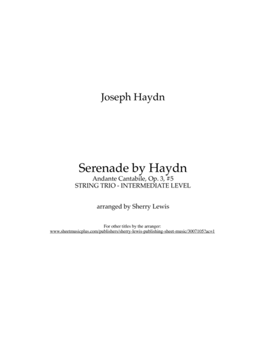 Serenade by Haydn, Op. 3 #5 Andante Cantabile image number null