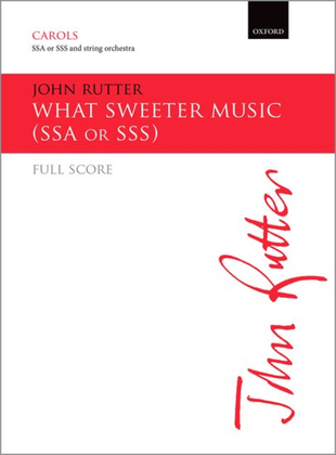 Book cover for What sweeter music