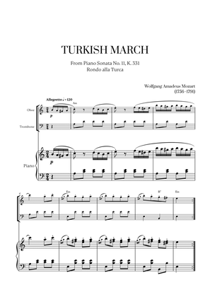W. A. Mozart - Turkish March (Alla Turca) (with chords) for Oboe, Trombone and Piano